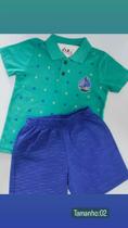 Conj. Camisa gola polo+Bermuda