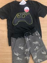 Conj. camiseta bermuda/tam: 8/masc