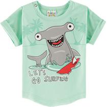 Conj. Camiseta de Meia malha e Bermuda de moletinho