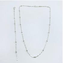 Conj.Colar e Pulseira Infantil Bolinha Prata Legitima 925 Conj.Colar e Pulseira Infantil Bolinha Prata Legitima 925
