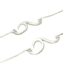 Conj.Colar e Pulseira Onda Prata Legitima 925 Conj.Colar e Pulseira Onda Prata Legitima 925