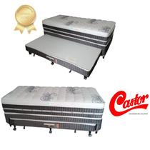 Conj. Colchão Castor Silver Star Tecnopedic Solteiro King 96x203x32 + Bicama Espuma Silver Star 96x203x40 - Molejo Tecnopedic System