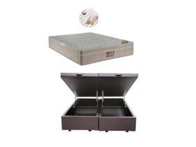 Conj. Colchão Ortobom Airtech 138x188x30 c/ Cama Box Baú Bipartido 138x188