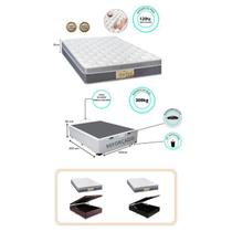 Conj. Colchão Sankonfort Sleep Fresh Medida Especial Viúva 120x203x30 c/ Cama Box Baú Medida Especial 120x203