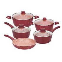 Conj com 5 panelas c fundo inducao