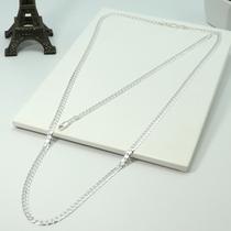 Conj. Corrente E Pulseira 90 Cm Grumet Prata Legitima 925 Conj. Corrente E Pulseira 90 Cm Grumet Prata Legitima 925