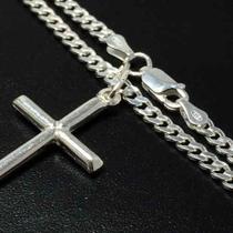 Conj. Corrente E Pulseira Grumet Masc. Prata Maciça 925 4mm Conj. Corrente E Pulseira Grumet Masc. Prata Maciça 925 4mm