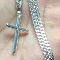 Conj. Corrente E Pulseira Grumet Masc. Prata Maciça 925 4mm