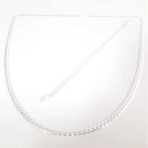 Conj. Corrente Pulseira Grumet 50 Cm Prata Legítima 925 Conj. Corrente Pulseira Grumet 50 Cm Prata Legítima 925