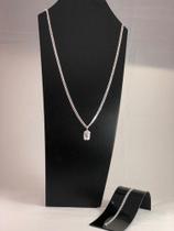Conj. Corrente Pulseira Prata Legitma 925 Gurmet 70cm Face Conj. Corrente Pulseira Prata Legitma 925 Gurmet 70cm Face