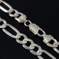 Conj. Corrente Pulseira Prata Maciça 925 Grossa 60 Cm