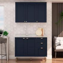 Conj Cozinha 2Pçs 5Pts 3Gav Iluminata Bco/Azul/Mineral S/Tpo Conj Cozinha 2Pçs 5Pts 3Gav Iluminata Bco/Azul/Mineral S/Tpo