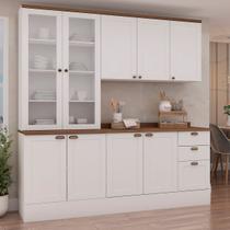 Conj Cozinha 4 Pçs 9 Pts 3 Gav Iluminata Branco/Ebano Conj Cozinha 4 Pçs 9 Pts 3 Gav Iluminata Branco/Ebano