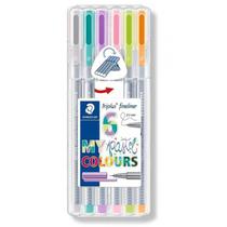 Conj de Canetas Triplus Fineliner C/6 Cores Pasteis - STAEDTLER