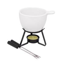 Conj Fondue Bariloche 4pcs 250ml Lyor Design - Branco Conj Fondue Bariloche 4pcs 250ml Lyor Design - Branco