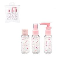 Conj frasco para viagem 3 pçs sakura blossom Conj frasco para viagem 3 pçs sakura blossom