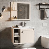 Conj Gabinete c/ Espelheira e Cuba para Banheiro Adonis Perola