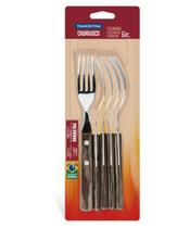 Conj. Garfos Inox 6 pçs Polywood Tramontina