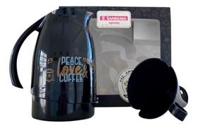 Conj garrafa term 700ml coador preto sr1011/68 sanremo Conj garrafa term 700ml coador preto sr1011/68 sanremo