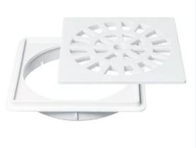 Conj Grelha + Porta Grelha Quad 100 X 100 Pvc Br Conj Grelha + Porta Grelha Quad 100 X 100 Pvc Br