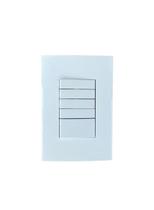 Conj interruptor 5 teclas slim fina placa 4x2 c paralelo