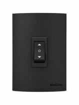 Conj Interruptor de Persiana Clean Ebony 4x2 unipolar MG Cor:Preto Conj Interruptor de Persiana Clean Ebony 4x2 unipolar MG Cor:Preto