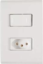 Conj Interruptor Paralelo 10a Tomada 20a Liz Branco 57170048 Conj Interruptor Paralelo 10a Tomada 20a Liz Branco 57170048