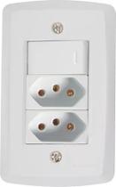 Conj Interruptor Simples 10a Tomadas 10a Lux2 57145087