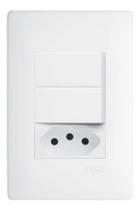 Conj Interruptores Simples 16A/250V e Tomada 10A/250V Fame