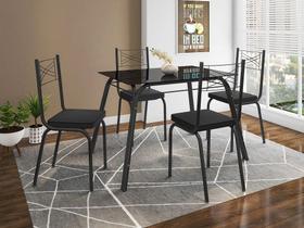 CONJ LOTUS PRETO- BASE 3118 1,07 C/4 CAD.118 TP VD TEMP 1,07 PRETO- Straso Móveis CONJ LOTUS PRETO- BASE 3118 1,07 C/4 CAD.118 TP VD TEMP 1,07 PRETO- Straso Móveis