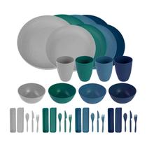 Conj. Louças Fibra De Trigo Premium 32pçs BPA Free Sortido