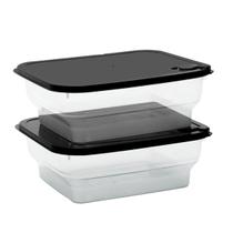 Conj Max De Potes 2 Pcs 1000Ml - Branco Conj Max De Potes 2 Pcs 1000Ml - Branco