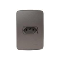 Conj.miluz schneider 1 tomada 2p+t horiz.10a 250v graf. Conj.miluz schneider 1 tomada 2p+t horiz.10a 250v graf.