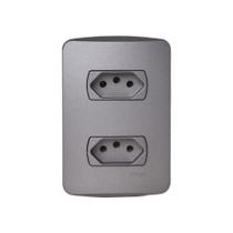 Conj.miluz schneider 2 tom.2p+t horiz.10a 250v graf.
