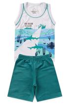 Conj Ocean Ship - Regata M.M c/ Short em Moletinho