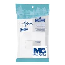Conj Placa P/ Móvel Branca C/ Suporte 70x70 Sleek Branca