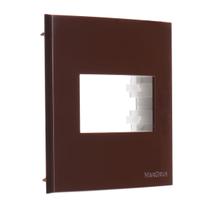 Conj Placa P/ Móvel C/ Suporte 70x70 Marrom Sleek Margirius