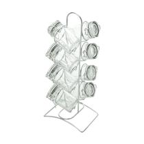Conj porta condimento 7086 8pcs c/ suporte lyor design