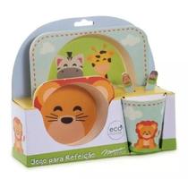 Conj Refeicao Infantil Bf20197 Safari Eco Friends 5pcs Mimo Style Conj Refeicao Infantil Bf20197 Safari Eco Friends 5pcs Mimo Style