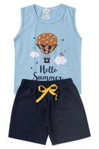 Conj. Regata Balão e Bermuda de Moletinho - LBK