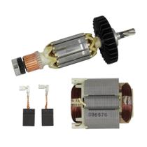 Conj Rotor 110V, Estator, Carvões P/ HR2470 Makita