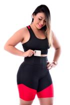 Conj. short bolso cos black