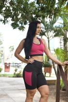 Conj. short pedal bolso dry