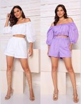 Conj shorts e cropped Conj shorts e cropped