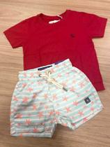 Conj t shirts e shorts vermelho dudes Conj t shirts e shorts vermelho dudes