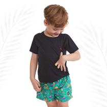 Conj t-shorts e shorts marinho dudes