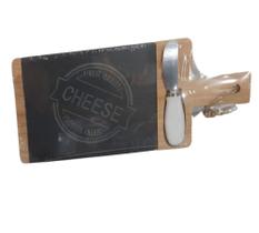 Conj tabua bambu e faca p/queijo - wincy
