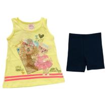 Conj verão infantil kely & kety meia malha e cotton light penteado Conj verão infantil kely & kety meia malha e cotton light penteado