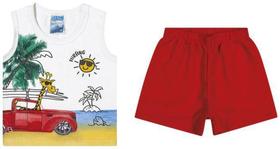 Conj verão wrk - menino meia malha penteada e microfibra