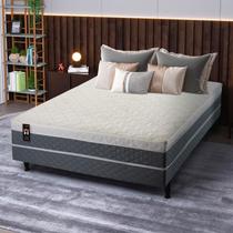 Conjugado Casal Dallas D28 Ortopédico 138x188x56 Cinza - King House Conjugado Casal Dallas D28 Ortopédico 138x188x56 Cinza - King House